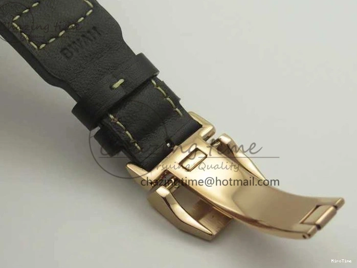 MIROTIME 0331 Big Pilot IW510301 Satin-Polished RG YLF Best Edition Black Dial On Leather Strap A Flexible 7222